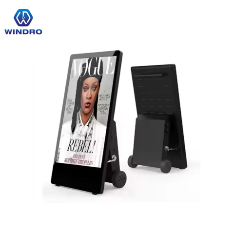 Fournisseur, Affichages Numériques Intelligents Mobiles d'Extérieur de 55 pouces, 1800cd/㎡ Haute luminosité, Supporte l'exposition à une forte lumière, Affiches Publicitaires for sale at factory direct price