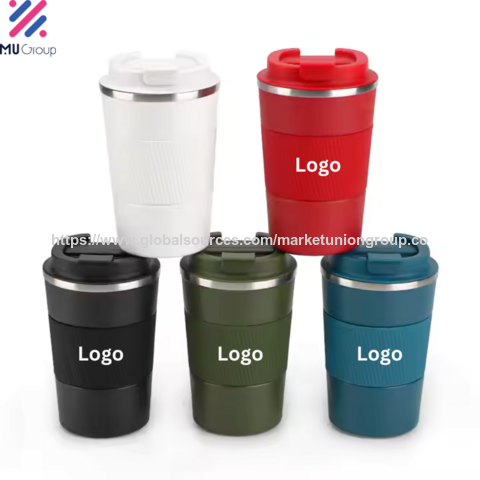 Termo de café personalizable con logo impreso, doble capa de acero inoxidable 304, termo aislado para viajes for sale at factory direct price