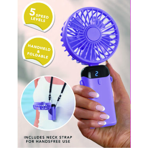 Ventilador portátil recargable de mano for sale at factory direct price