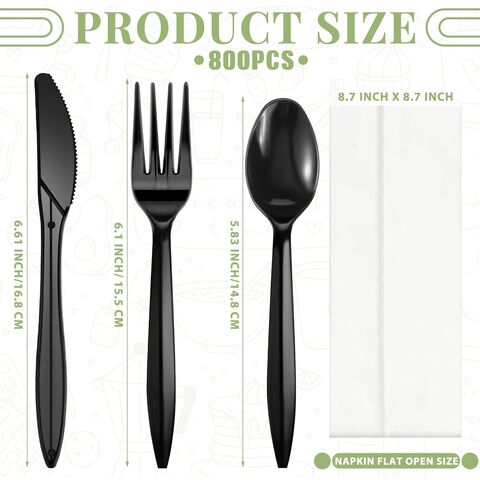 Cuchillo, tenedor y cuchara de plástico PS transparente engrosado, desechables para cortar pastel de luna for sale at factory direct price