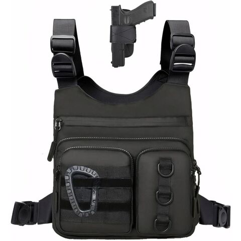 Sac de poitrine extérieur pour hommes, Gilet de course léger avec poche pour bouteille d'eau, Sac de poitrine EDC pour randonnée, cyclisme - Offre B2B for sale at factory direct price