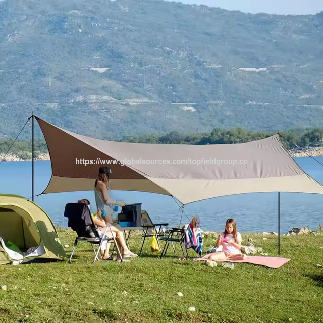 Lona de Camping para Exterior, Abrigo de Barraca, Coberturas para Piquenique, Toldo de Sombra, Abrigo, Tenda de Lona, Barracas de Camping, Rede, Tenda de Toldo de Lona para Praia