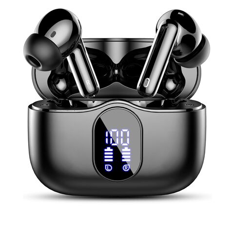 Écouteurs de sport sans fil Bluetooth 5.4, Casque stéréo basse avec micro antibruit, Affichage LED, Écouteurs intra-auriculaires for sale at factory direct price