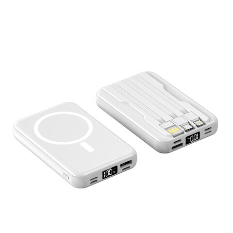 Échantillons Gratuits 2025 : Batterie Externe Magnétique Sans Fil à Charge Rapide 15W 10000mAh