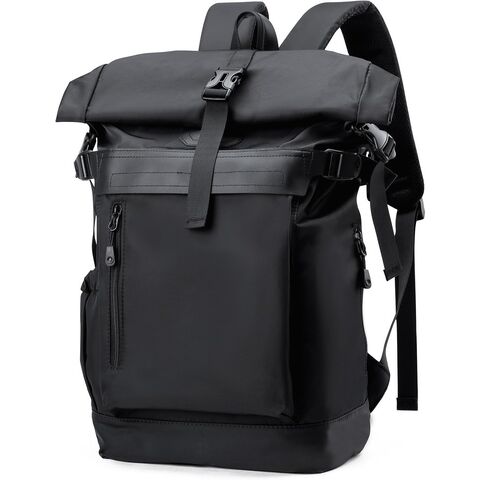 Rolltop Backpack for Men Waterproof, Travel Backpack Expandable with 14” Laptop Compartment Casual Daypack Bag for Hiking Outdoor