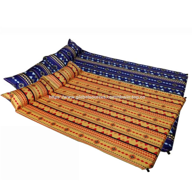 Colchoneta Inflable Automática Doble de Espuma para Camping con Impresión Personalizada