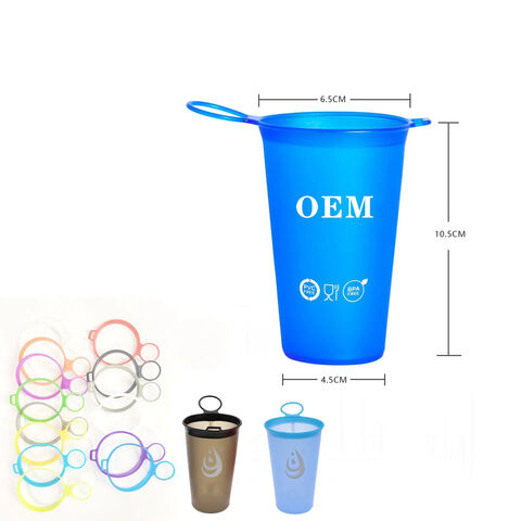 Fabrik Benutzerdefiniertes Logo Zusammenklappbarer Reisebecher 200 ml Weiche Becher TPU Tragbarer Weicher Becher Faltbarer Becher Faltbare Wasserbecher