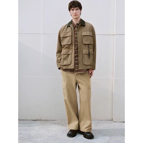 High qualityOEM/ODM Men's Autumn spring new American vintage collar function pockets jacket for sale at factory direct price