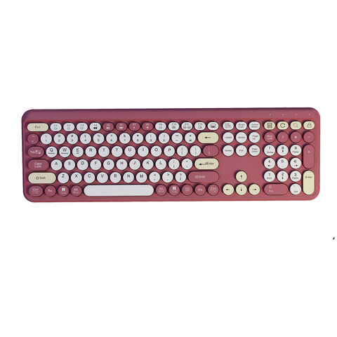 Teclado inalámbrico Bluetooth 2.4GHz multifuncional y colorido de gran venta para la oficina en casa