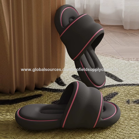 Nouvelles Sandales d'été Eva pour Femmes, Tongs Silencieuses, Haut de Gamme, Souples, Antidérapantes en Caoutchouc pour Intérieur et Extérieur, Maison et Salle de Bain