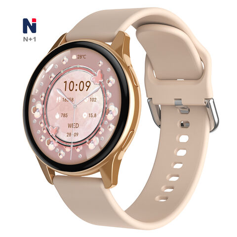 ساعة ذكية NKX19 DaFit بشاشة HD دائرية مقاس 1.38 بوصة، تصميم جديد وسعر جيد للعناية بالصحة - ساعة ذكية بميزة الاتصال