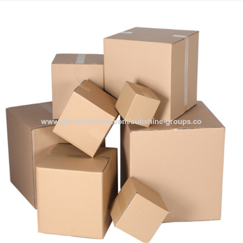 Caja de cartón de cinco capas, cuadrada, rectangular, alta, estrecha, ancha, plana, para envíos exprés y embalaje