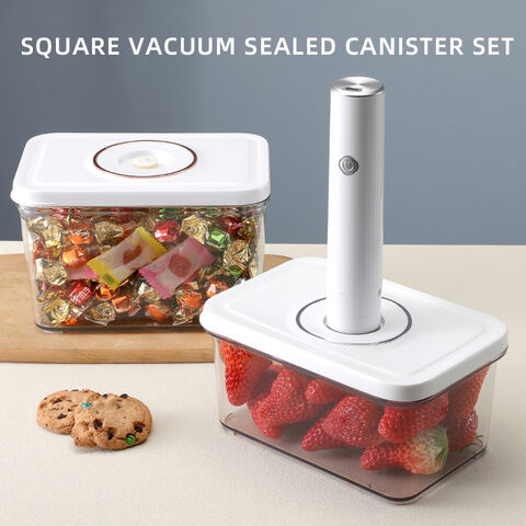 Food Grade Plastic Airtight Vacuum Sealed Canister For Kitchen Food ...