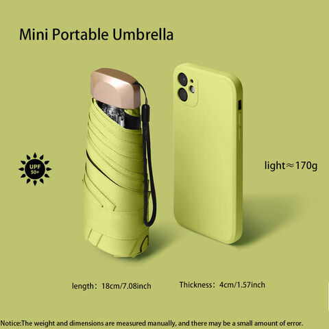 Mini-Sonnenschirm für den Außenbereich, UV-Schutz, ultraleicht, faltbar, fünffach, Sonnenschutzschirm for sale at factory direct price
