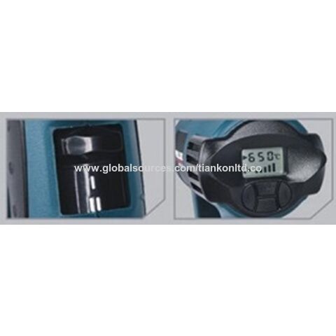 Pistolet thermique OEM en gros, pistolet à air chaud 2000W avec écran LCD numérique, température réglable et débit d'air variable for sale at factory direct price