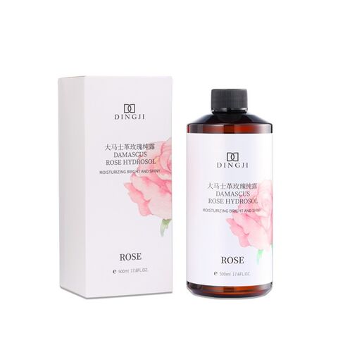 Hydrolat d'Extrait de Rose 100% Pur : Tonique Facial Lissant, Hydratant, Éclaircissant pour Soin de la Peau - Spray Tonique Visage