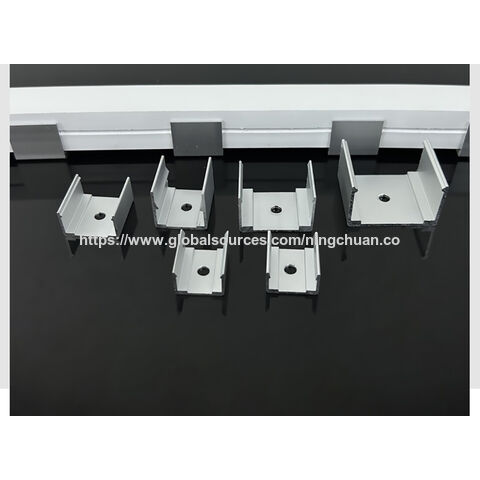 Venta directa de fábrica de luces lineales LED, accesorios de instalación, piezas de sujeción de aluminio, soportes de perfil de aluminio.
