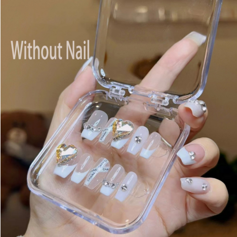 Boîtes d'emballage vides pour faux ongles - Nouvelles boîtes de rangement et de présentation pour ongles à pression avec logo personnalisé for sale at factory direct price
