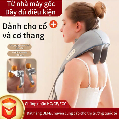 Neck And Shoulder Massager With Fast Heat Cordless Deep Tissue Electric ...
