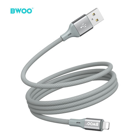 BWOO 2025 Novos Produtos Cabo USB de Carregamento Rápido 3A Cabo de Dados Trançado de Nylon para iPhone 6 7 8 X XS XR 11 12 13 14 for sale at factory direct price