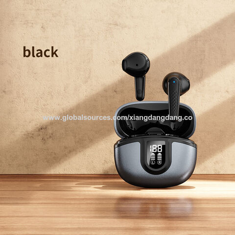 Nuevo modelo de auriculares Bluetooth TWS con pantalla digital, diseño exquisito y alta rentabilidad, buena calidad, OEM y ODM, certificación CE, RoHS y FCC.