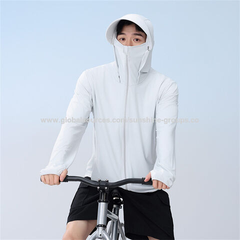 Vêtements de protection solaire en soie glacée pour hommes et femmes, veste légère et respirante anti-ultraviolets, nouveaux vêtements de pêche d'été 2023