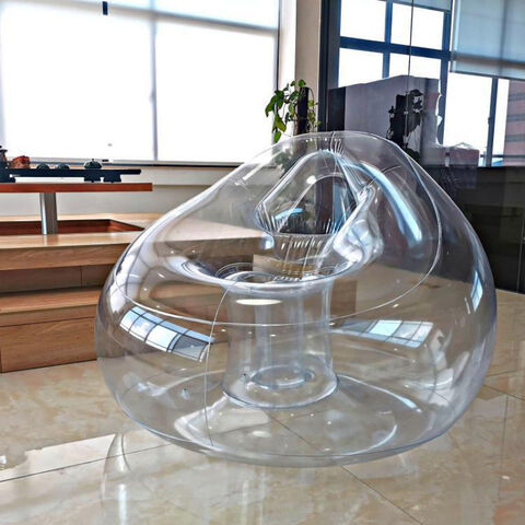 Transparentes Lazy-Boy-Sofa, aufblasbares Sofa, kreativer Balkonstuhl für Schlafzimmer, Picknick-Foto-Requisiten