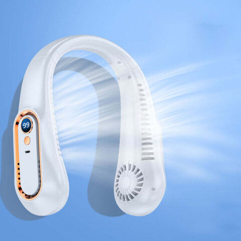 Nuevo Mini Ventilador Portátil de Cuello Colgante - Ventilador de Refrigeración USB Recargable para Exteriores