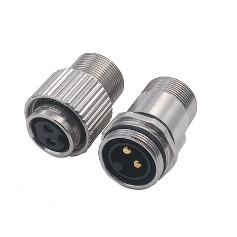 Connecteur M16 Personnalisé 30A 2 Broches 12AWG-14AWG IP68 pour Grands Fonds 50-100M pour Drones Sous-Marins, Lampes Torches et Équipements d'Éclairage