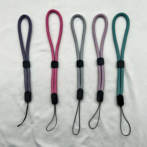 Kundenspezifisches Design Universal Reflektierendes Nylon Handgelenk Handy-Trageband Verstellbares Kurzes Anti-Verlust-Handschlaufe für USB-Kamera-Schlüssel
