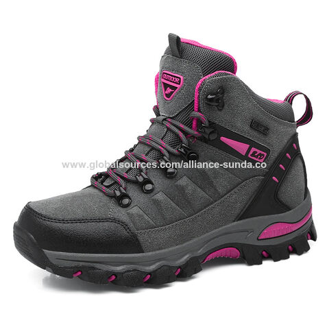 Pabrik Memasok Sepatu Bot Taktis Keselamatan Mendaki Gunung Outdoor Sepatu Olahraga Sepatu Hiking Kulit Cina untuk Wanita for sale at factory direct price