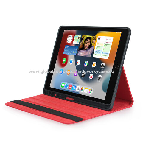 جراب تابلت ببطانة من الألياف الدقيقة، دوران 360 درجة وحزام يد لأجهزة iPad الجيل العاشر/M2/M4 - بيع بالجملة