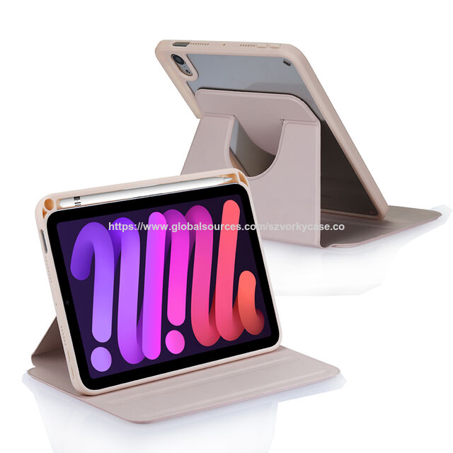 جراب تابلت جلد PU دوار 360 درجة لجهاز Ipad الجيل العاشر Pro 11/12.9 بوصة