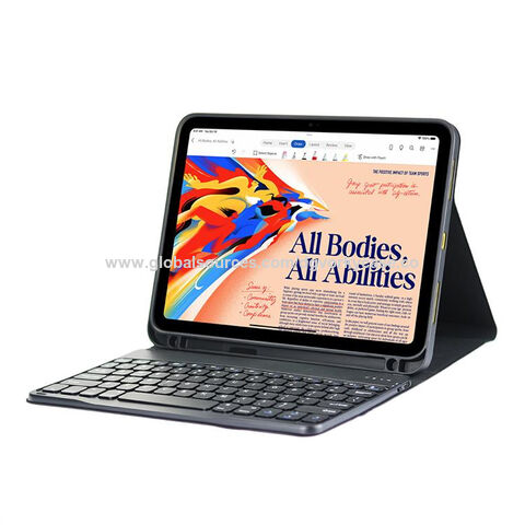 Funda con teclado Bluetooth extraíble para iPad de 10-13 pulgadas