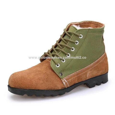 Sepatu bot salju musim dingin kepala besar kulit baru, sepatu keselamatan kerja pria, sepatu kulit, sepatu bot katun for sale at factory direct price