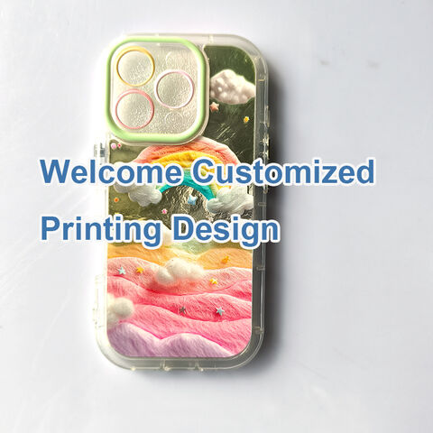 Coque de téléphone personnalisée 2025 en matériau hybride PC+TPU, anti-rayures, antichoc et impression personnalisée