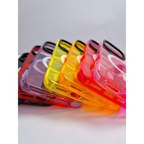 Coque de Téléphone Magnétique OEM/ODM Premium Cristal Couleur Bonbon TPU Transparent Style Européen 2025