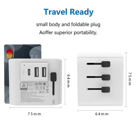 PD 15,5W Schnelllade-Netzteil Adapter im Großhandel, Reiseadapter mit USB-Anschlüssen, UK-Reiseadapter for sale at factory direct price