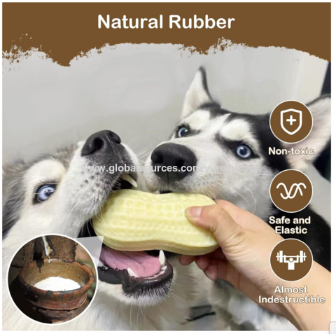 PVC-Erdnuss-Hundespielzeug im Großhandel, Beißspielzeug zur Zahnreinigung, Hundespielzeug mit Sound