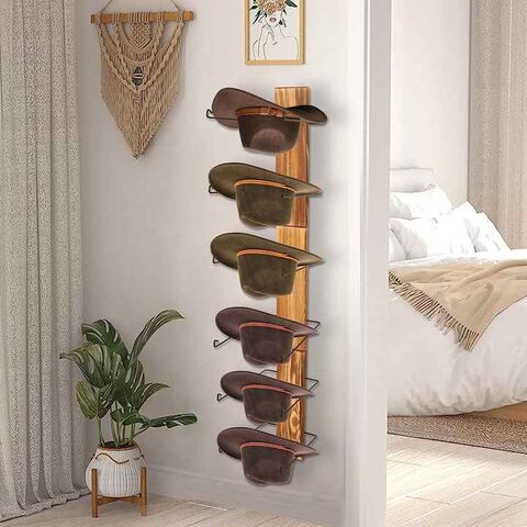 Support Mural pour Chapeaux de Cowboy avec Grande Planche en Bois - Porte-Chapeaux Style Cowboy for sale at factory direct price