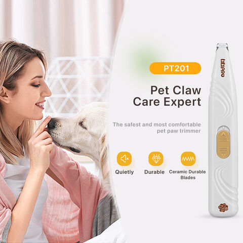 Cortadora profesional PT201 para mascotas con batería, bajo nivel de ruido, para patas de perros y gatos, con cuchilla de cerámica. for sale at factory direct price