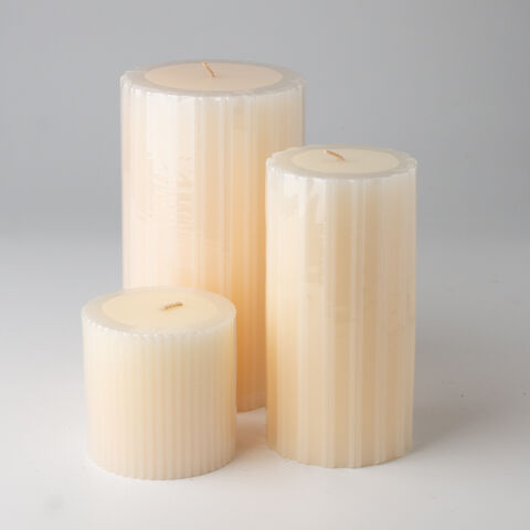 Venta al por mayor de fábrica de velas de varias formas para decoración del hogar, velas aromáticas tipo pilar hechas en Vietnam