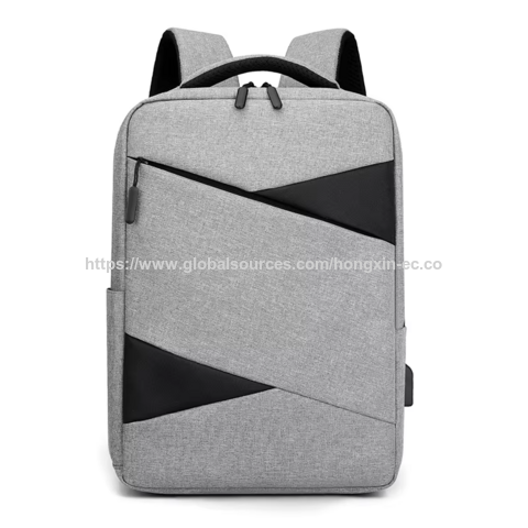 Großhandel Nylon Business Laptop Rucksäcke Wasserdichter Computerrucksack mit USB-Ladeanschluss Multi-Pocket Freizeitrucksack für die Arbeit