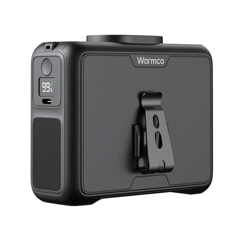 مروحة خصر W2 بقوة 20000 مللي أمبير في الساعة و15000 دورة في الدقيقة LED تبريد شخصي دعم الشركة المصنعة مخرج للمنزل والمكتب والتخييم والعمل في الهواء الطلق