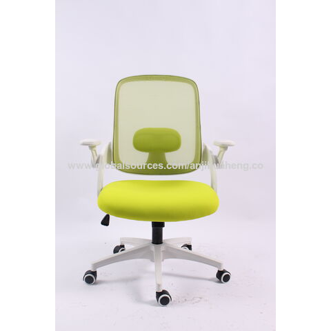 Cadeira de escritório ergonômica com apoio de braço 3D, giratória, branca e amarela, em tela mesh, preço de fábrica, para escritório em casa for sale at factory direct price