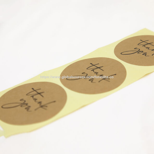 Impresión Offset de Etiquetas Adhesivas de Papel Kraft con Logotipo y Tamaño Personalizado de Alta Calidad for sale at factory direct price