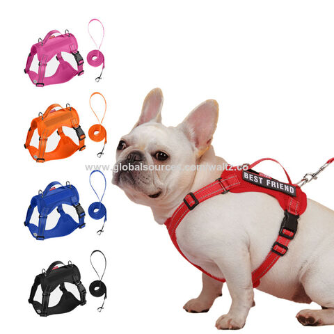 Fabricantes Mayoristas de Fábrica de Lujo Personalizado Sin Tirón Juego de Collar, Correa y Arnés para Perros con Logo