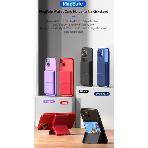 Magnetische Geldbörse kompatibel mit MagSafe Wallet, verstellbarer Geldbörsen ständer für Apple Wallet Mag Safe, Magnet karten halter Geldbörse für
