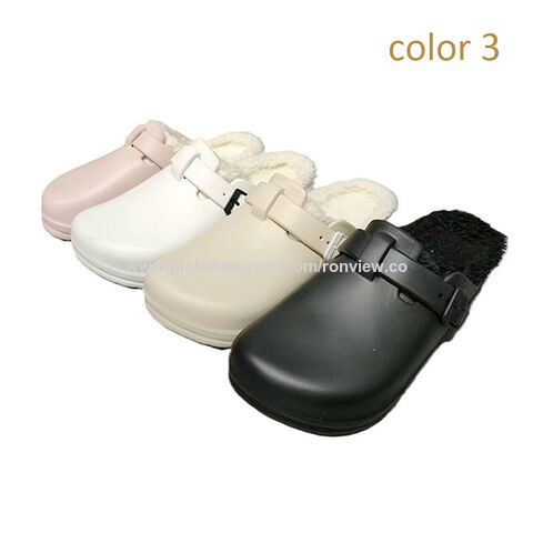Compre Sandalias De Invierno De Piel Para Mujer, Pantuflas De