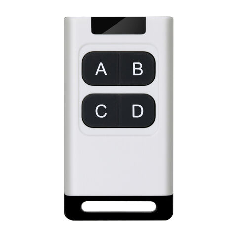 Duplicador universal de control remoto para puerta de garaje con código variable de 4 botones y 315 MHz/433 MHz con transmisión RF mejorada.